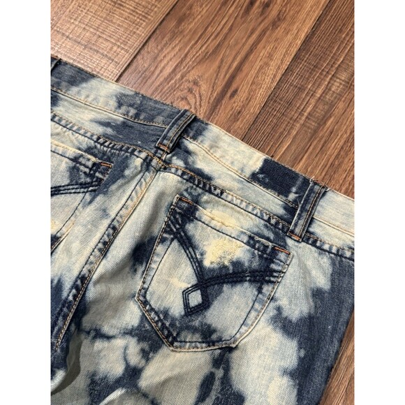 Arden B. Women’s Low Rise Acid Wash Bleach Jeans Y2K 2000s Size 28x31 - Picture 5 of 8